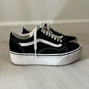 Old Skool Platform Vans Sz 8.5